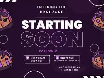 veronikavengeance — Get Naked and @ Every 25 goals sloppy blowjob , @Every 50 goals Squirt Show #Cumslut #Sloppy #Bigass #Bigtits #Toycontrol #Lush [100 tokens remaining]